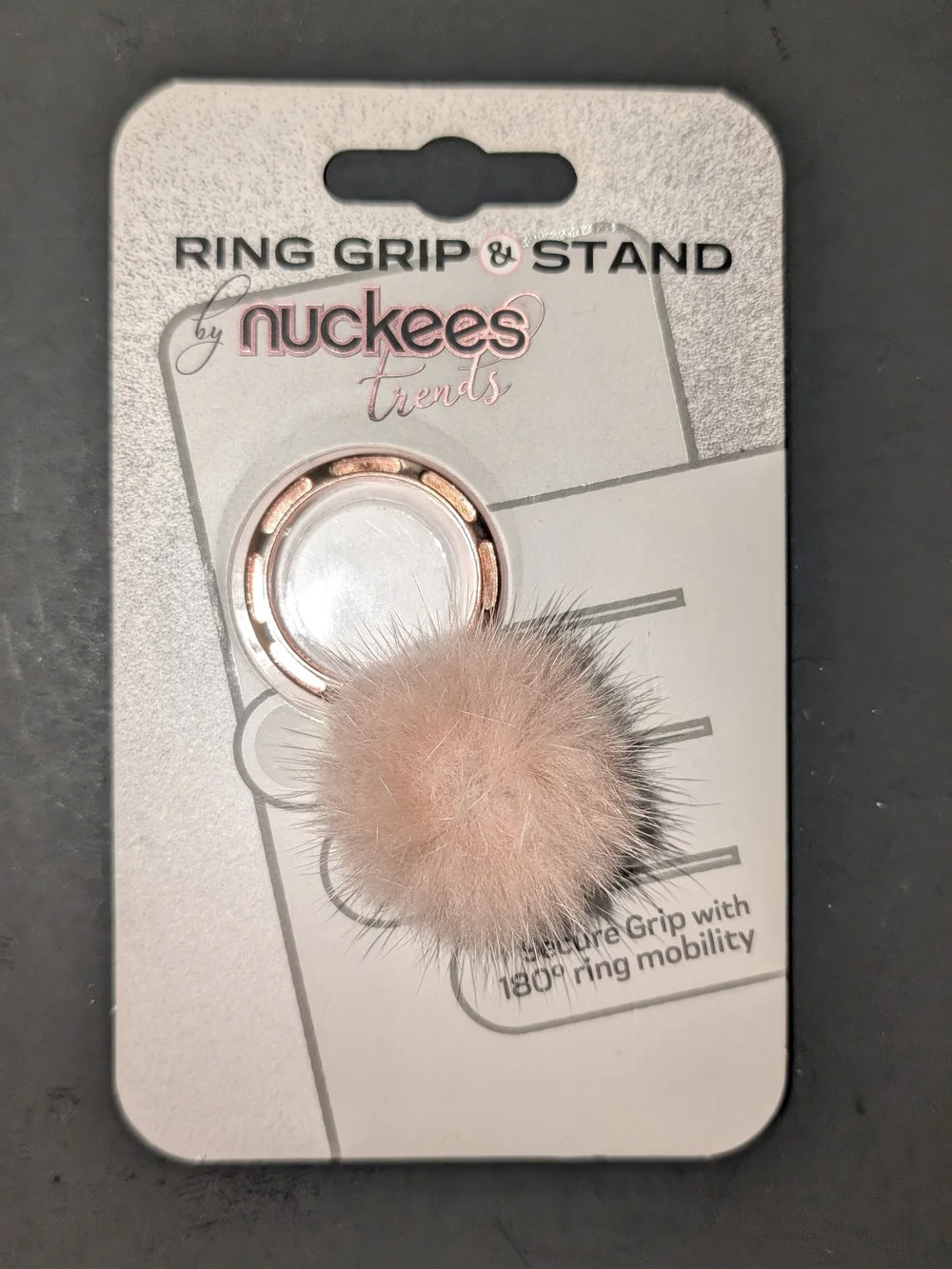 Tzumi Nuckees Trends Phone Ring Grip & Stand - Pink Winter Theme - New